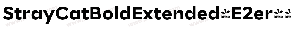 StrayCatBoldExtended-E2er字体转换