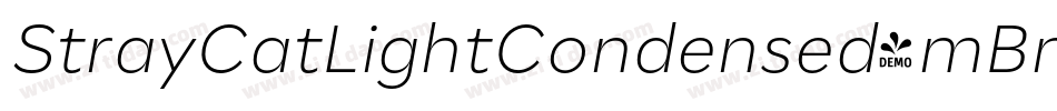 StrayCatLightCondensed-mBm9字体转换