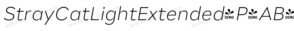 StrayCatLightExtended-P4AB字体转换