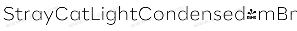 StrayCatLightCondensed-mBm9字体转换