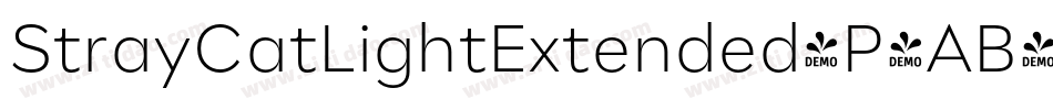 StrayCatLightExtended-P4AB字体转换