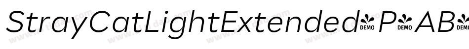 StrayCatLightExtended-P4AB字体转换