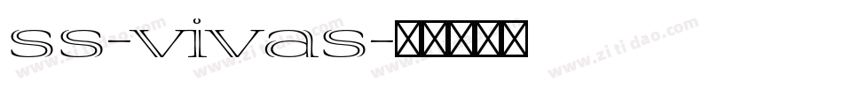 ss-vivas字体转换
