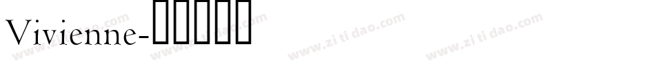 Vivienne字体转换