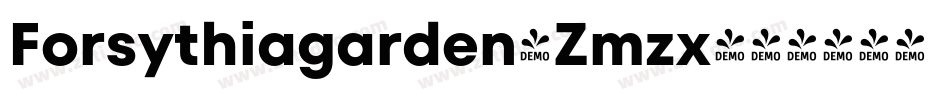 Forsythiagarden-Zmzx字体转换