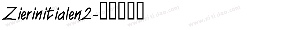 Zierinitialen2字体转换