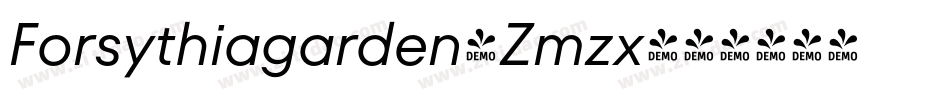 Forsythiagarden-Zmzx字体转换