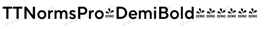 TTNormsPro-DemiBold字体转换