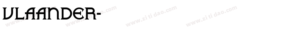 VLAANDER字体转换