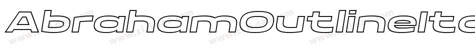 AbrahamOutlineItalicDemoOutlineItalic-9YMwL字体转换