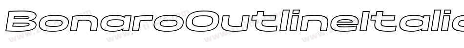 BonaroOutlineItalicDemoOutlineItalic-X3G6P字体转换
