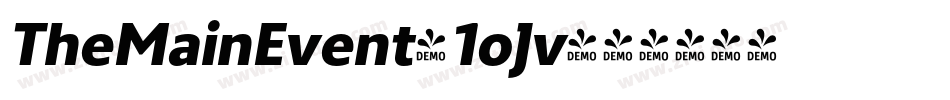 TheMainEvent-1oJv字体转换