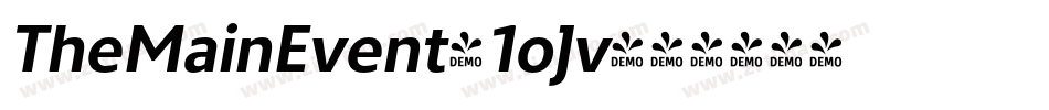 TheMainEvent-1oJv字体转换