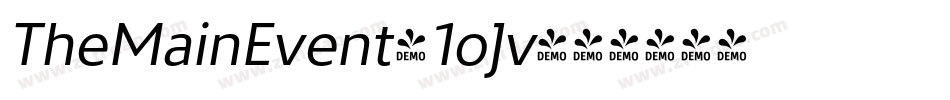 TheMainEvent-1oJv字体转换