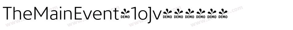TheMainEvent-1oJv字体转换