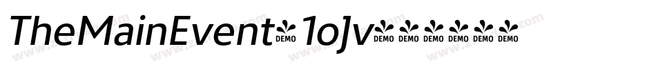 TheMainEvent-1oJv字体转换
