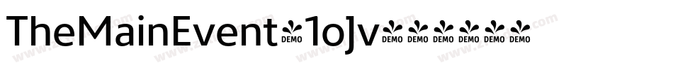 TheMainEvent-1oJv字体转换
