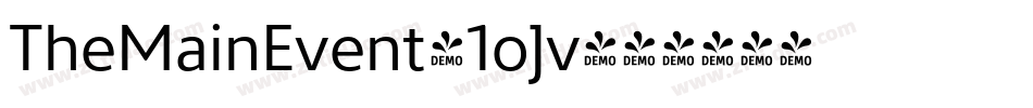 TheMainEvent-1oJv字体转换
