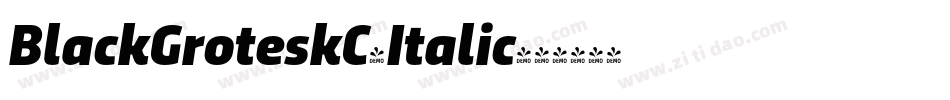 BlackGroteskC-Italic字体转换