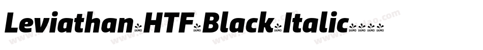 Leviathan-HTF-Black-Italic字体转换