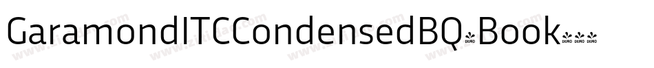 GaramondITCCondensedBQ-Book字体转换