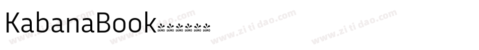 KabanaBook字体转换