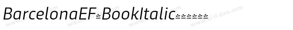 BarcelonaEF-BookItalic字体转换