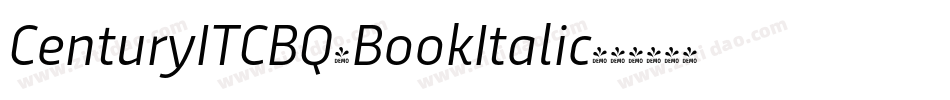 CenturyITCBQ-BookItalic字体转换