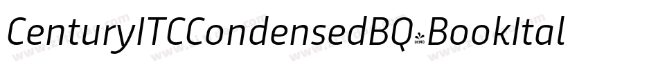 CenturyITCCondensedBQ-BookItalic字体转换