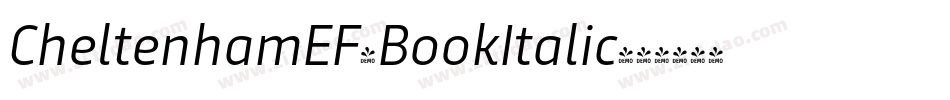 CheltenhamEF-BookItalic字体转换