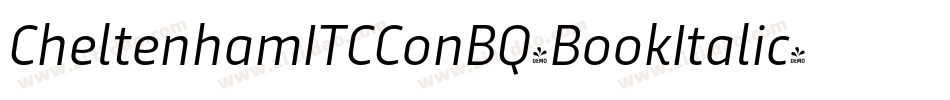 CheltenhamITCConBQ-BookItalic字体转换