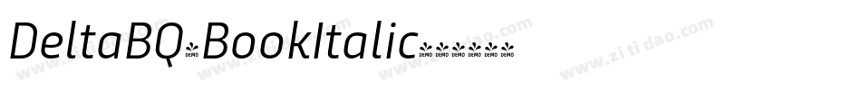 DeltaBQ-BookItalic字体转换