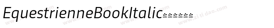 EquestrienneBookItalic字体转换