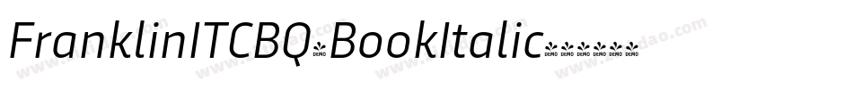 FranklinITCBQ-BookItalic字体转换