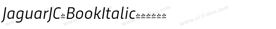 JaguarJC-BookItalic字体转换