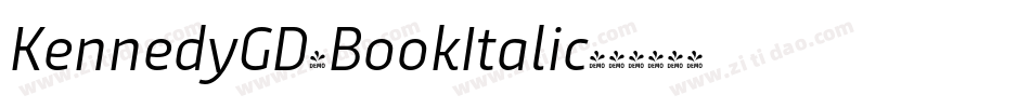 KennedyGD-BookItalic字体转换