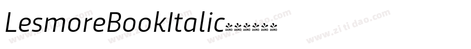 LesmoreBookItalic字体转换