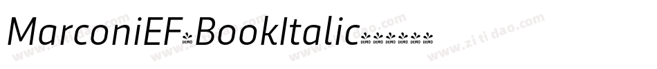 MarconiEF-BookItalic字体转换