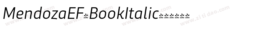 MendozaEF-BookItalic字体转换