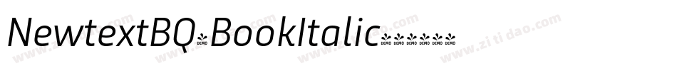 NewtextBQ-BookItalic字体转换