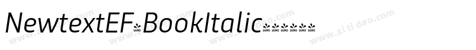 NewtextEF-BookItalic字体转换