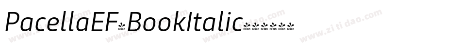 PacellaEF-BookItalic字体转换
