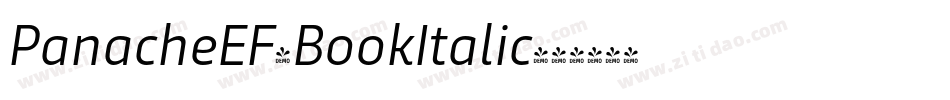 PanacheEF-BookItalic字体转换