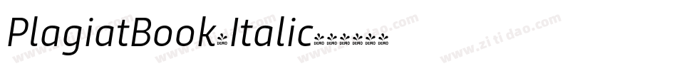 PlagiatBook-Italic字体转换