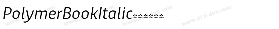 PolymerBookItalic字体转换