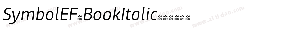SymbolEF-BookItalic字体转换