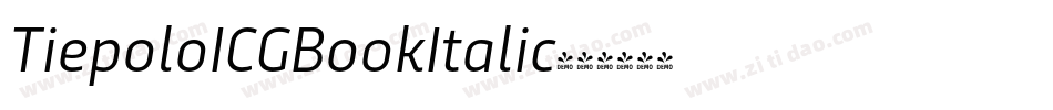 TiepoloICGBookItalic字体转换