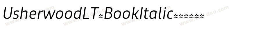 UsherwoodLT-BookItalic字体转换