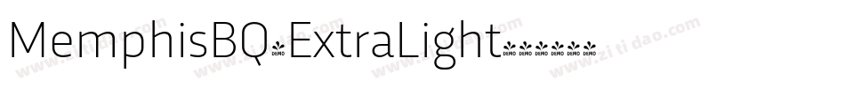 MemphisBQ-ExtraLight字体转换