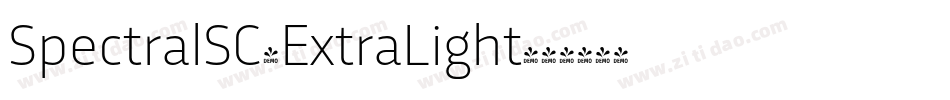 SpectralSC-ExtraLight字体转换